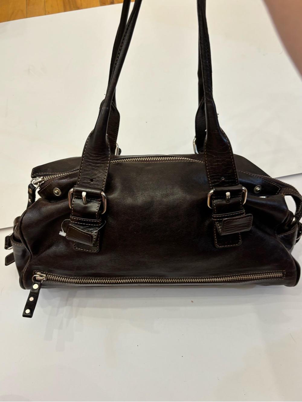Vintage dark brown Prune Shoulder bag